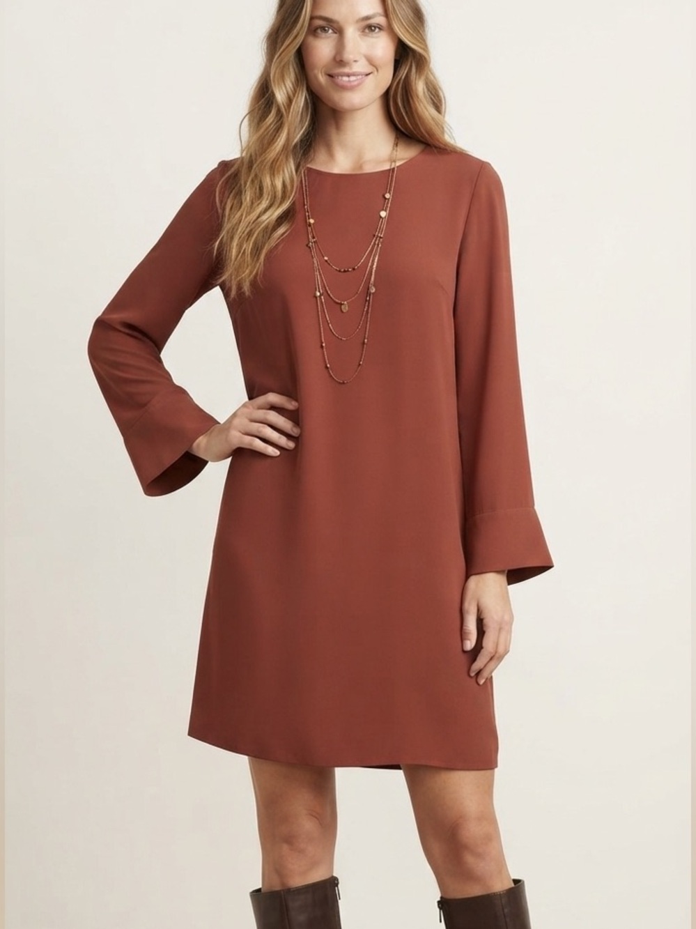 Oak + Fort Shift Dress Size S